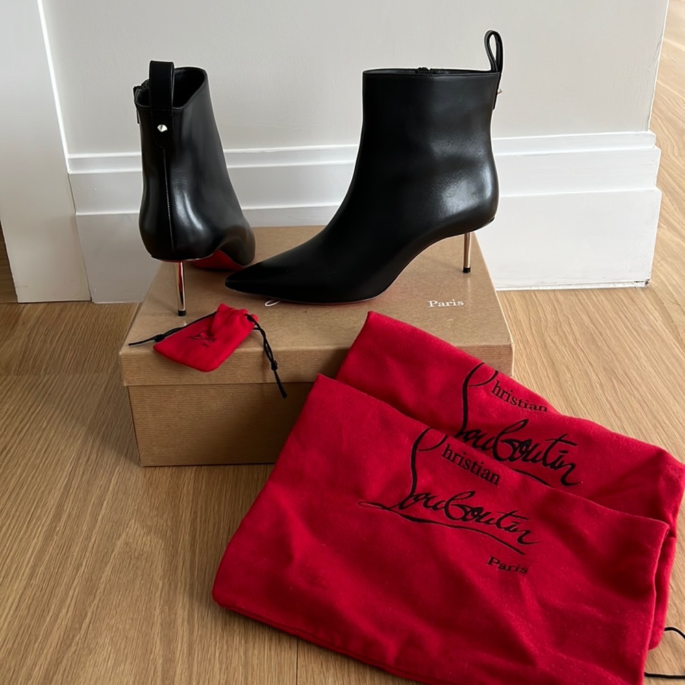 Louboutin Epic Leather Booties- black